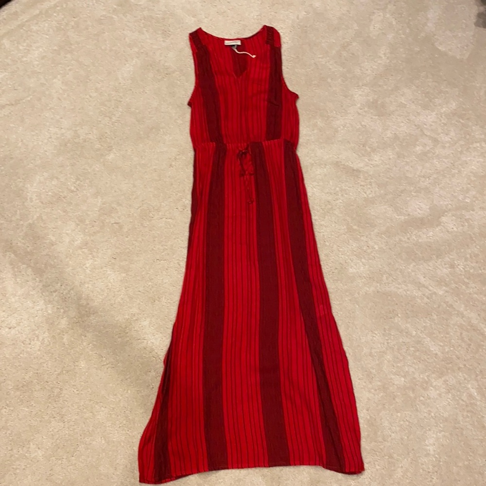Universal Thread Women's V-Neck Stripe Maxi Dress